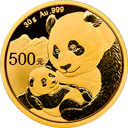 2019版熊貓金銀紀(jì)念幣30克圓形金質(zhì)紀(jì)念幣