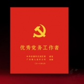 2016年6月定制　安康市漢濱區(qū)優(yōu)秀黨務(wù)工作者獎(jiǎng)牌錫盤(pán)擺件